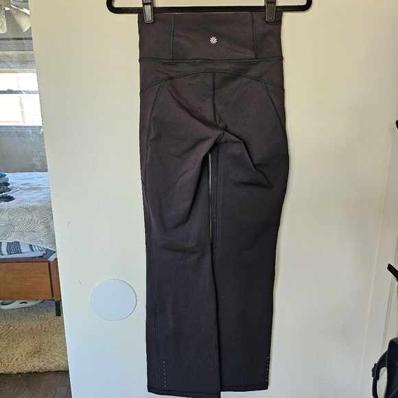 NWT Athleta Rainier Bootcut Pant Black Small Reflective - Picture 5 of 14